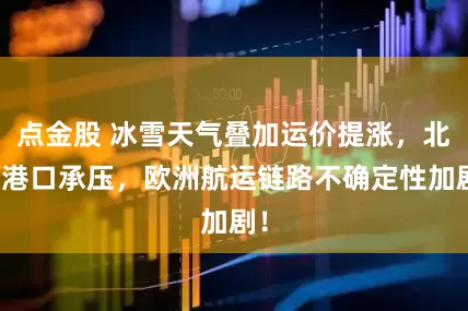点金股 冰雪天气叠加运价提涨，北欧港口承压，欧洲航运链路不确定性加剧！